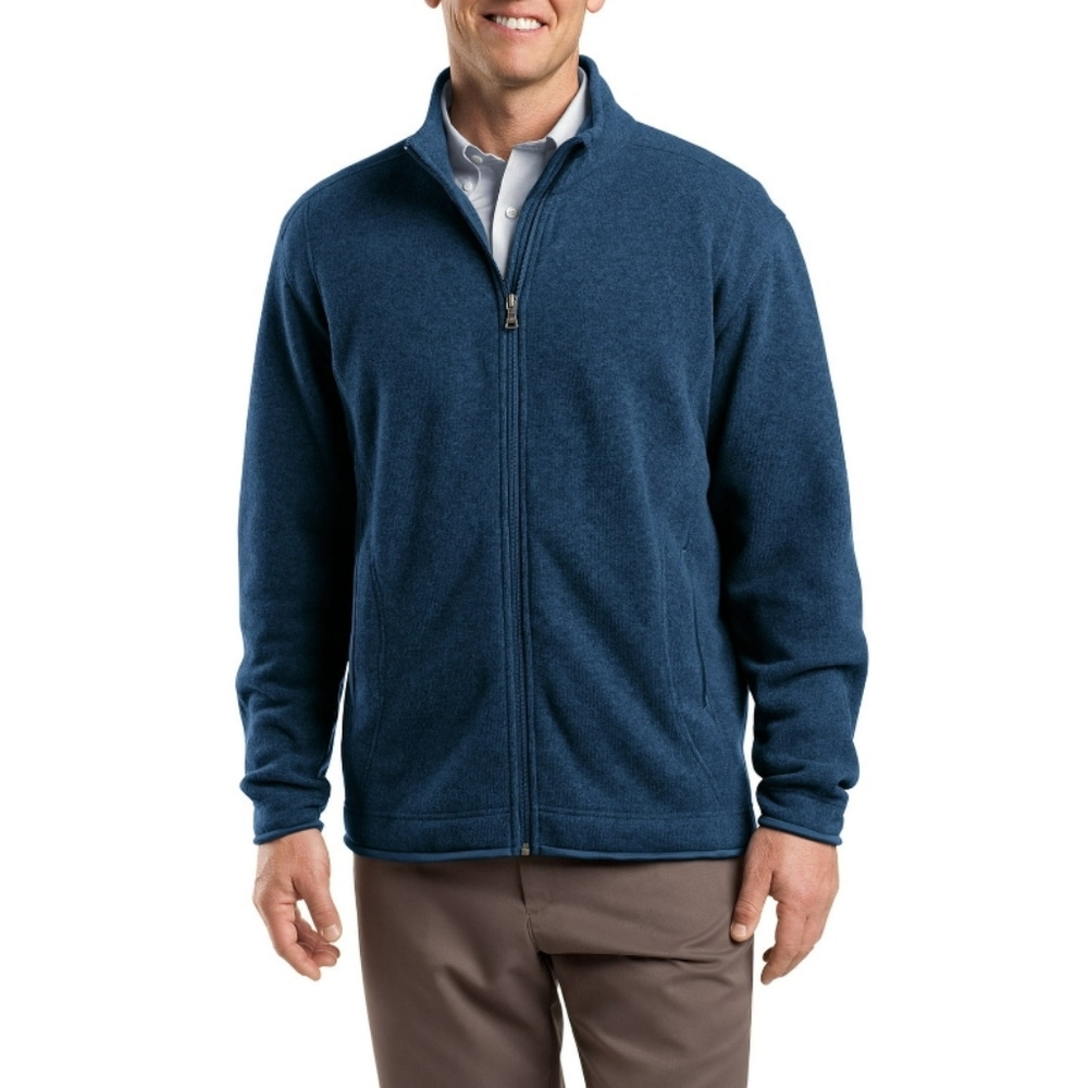 Red House Sweater Fleece Full Zip Jacket-XS (Navy Heather) Size XS
